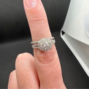 Engagement & Wedding Band Set, size 7